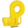 Container lifting lug for mounting horizontally to the side of the container at top or bottom.