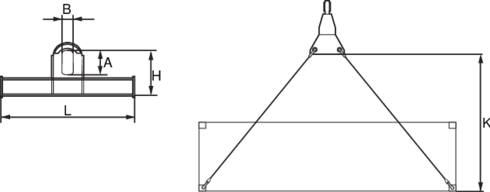 Container Lifting Beam Type A and B drawing
