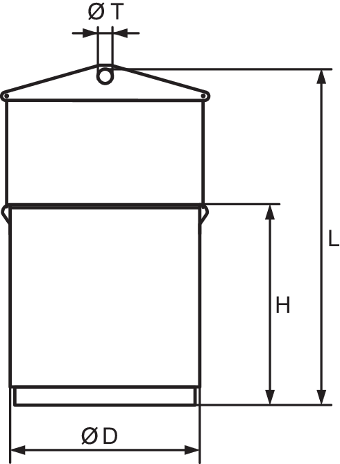Material Basket PK-500, PK-1000, PK-1000E measurements