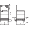 Fork Lift Basket TK-503 fork measurements