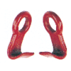 Crosby S-377 Barrel Hook, forged steel, used on chains or steel wire rope. Sold in pair.