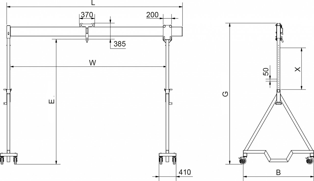 Feltes model Standard movable under load dwg