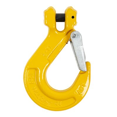 Clevis sling hook with latch, grade 80 