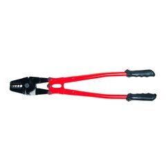 Hand swaging tool with wire cutter for 2-5 mm ferrules