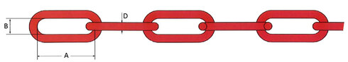 Long link lashing chains grade 100