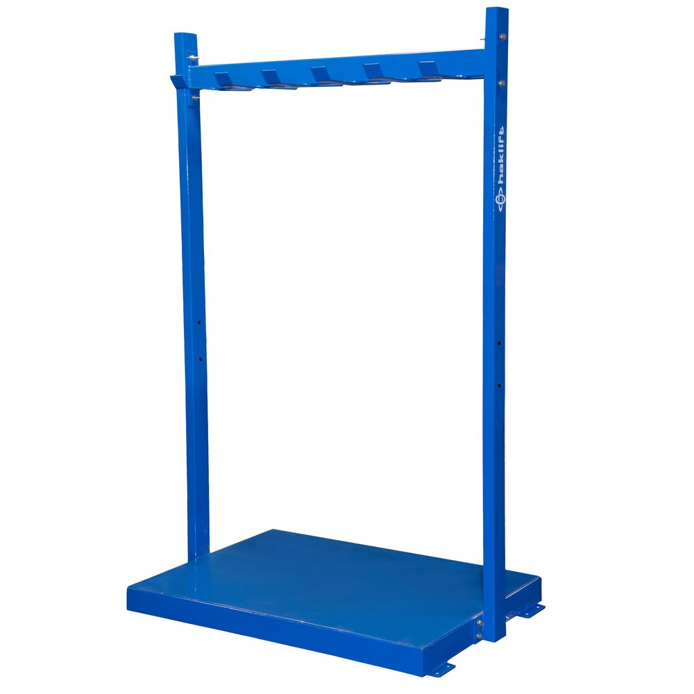 Storage rack for lifting equipment