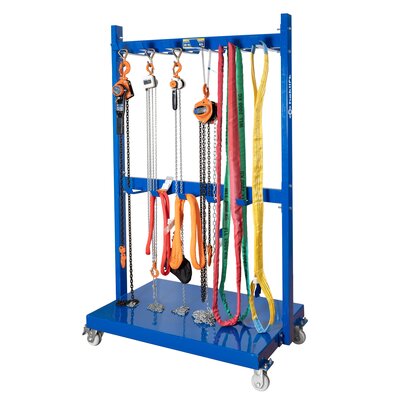Storage rack for lifting equipment
