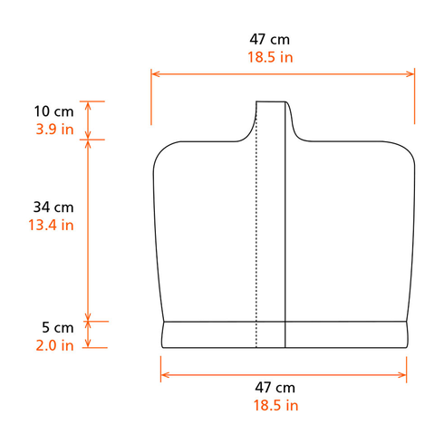 Protective cover small measure