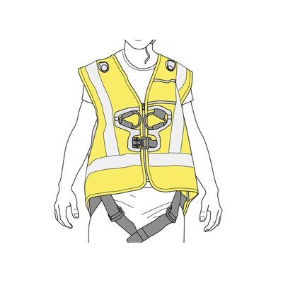 Vest Petzl HI-VIZ for NEWTON harnesses