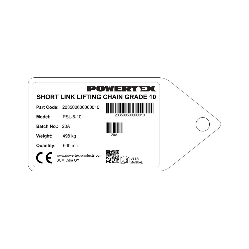 Īso posmu ķēde Powertex 10.klase