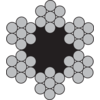 Tērauda trose 6x7+FC/42 stieples